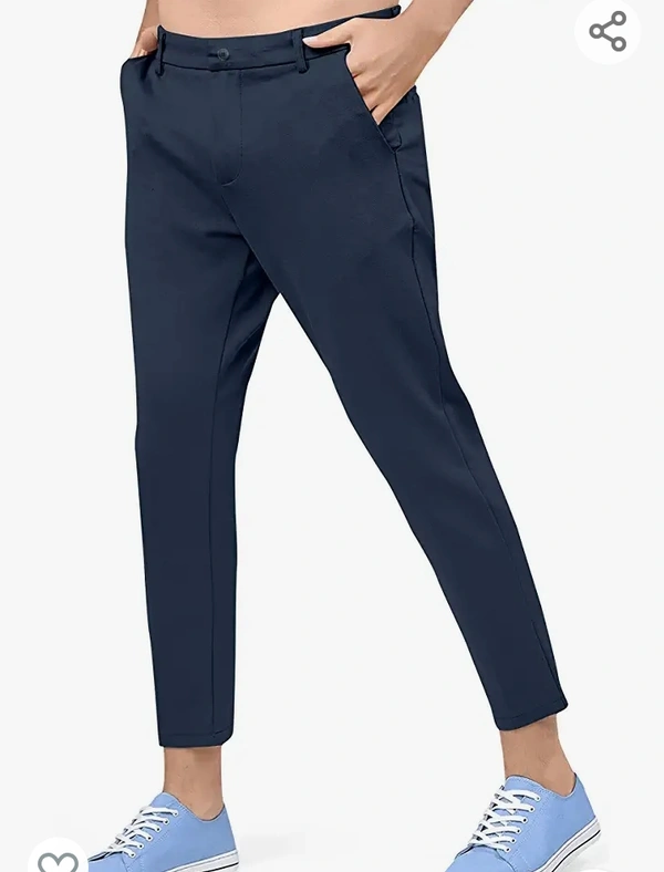 Men's Lycra Solid Casual Trouser (SFS107) - 28.29.30.32.34.36