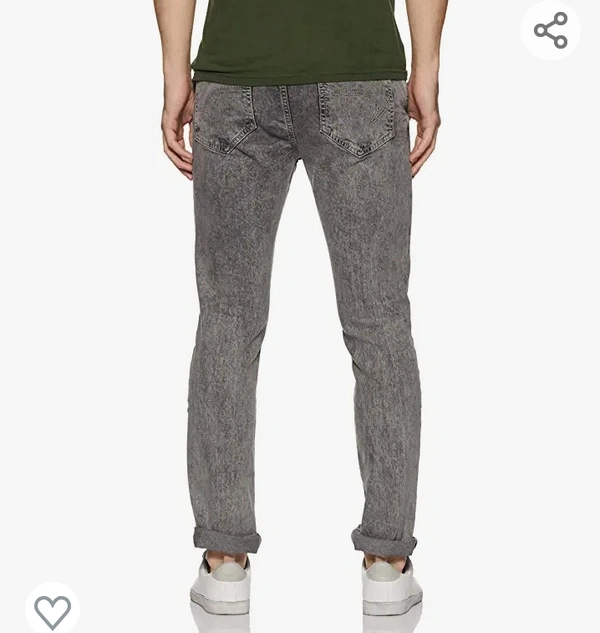 Cherokee by Unlimited Men's Slim Fit Jeans (CHPDNME20010G12004_Grey Super Ston_32W x 32L) - 28.29.30.32.34.36