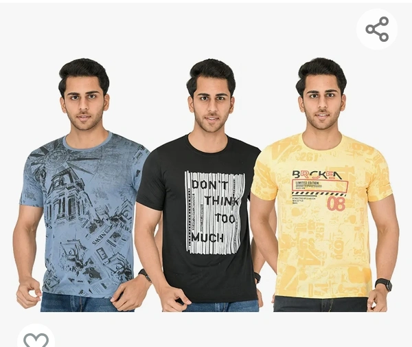 SHAUN Men T-Shirt (N704MT3_$P_Pack of 3)