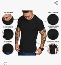 The Blaze THE BLAZZE 181920 Men's Basic Printed Cotton Regular T-Shirts for Men Combo