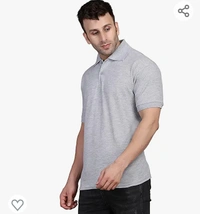 INKKR Men's Combo Polo Neck Cotton Blend Solid T-Shirt (Pack of 2)