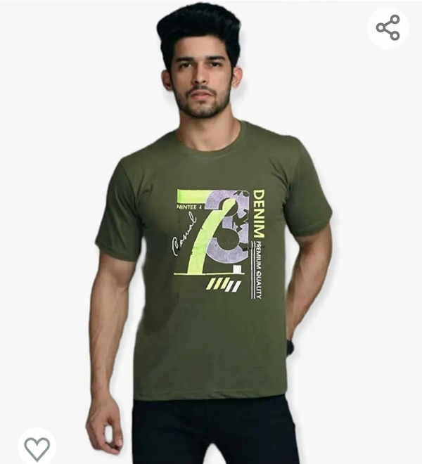 CUSTOMSCART Men's Solid Regular Fit Cotton T-Shirt (Combo Pack of 4) L Size (40) Design or Texture Vary depending on Stock availablityN L38SIZE SGD1