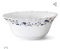 Larah by BOROSIL Opalware Floral Pudding Set - 7 Pieces, White