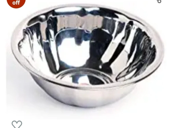 Embassy Stainless Steel Curve Light-Weight Mixing Bowl, Size 1, Pack of 6, 700 ml, 17 cms (Bowls for Storing, Serving; Ideal for Gifting, Thinner Gauge)Amazon'sChoicefor "stainless steel