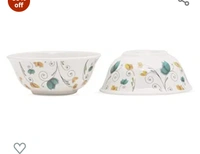 Bataniya Melamine Floral Designer Round Shape Unbreakable Snacks Bowl Set of 6 Piece, 4 inch60%off