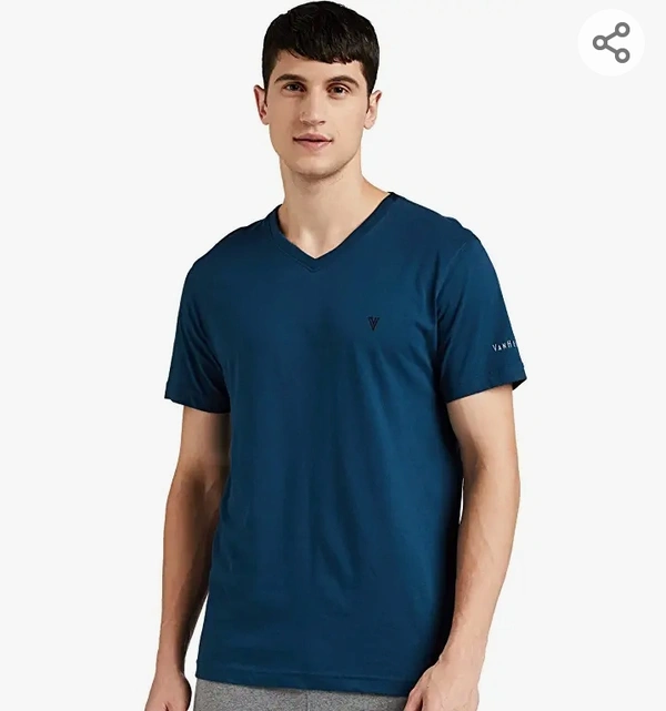 Van Heusen Athleisure Men's Solid Regular Fit T-Shirt