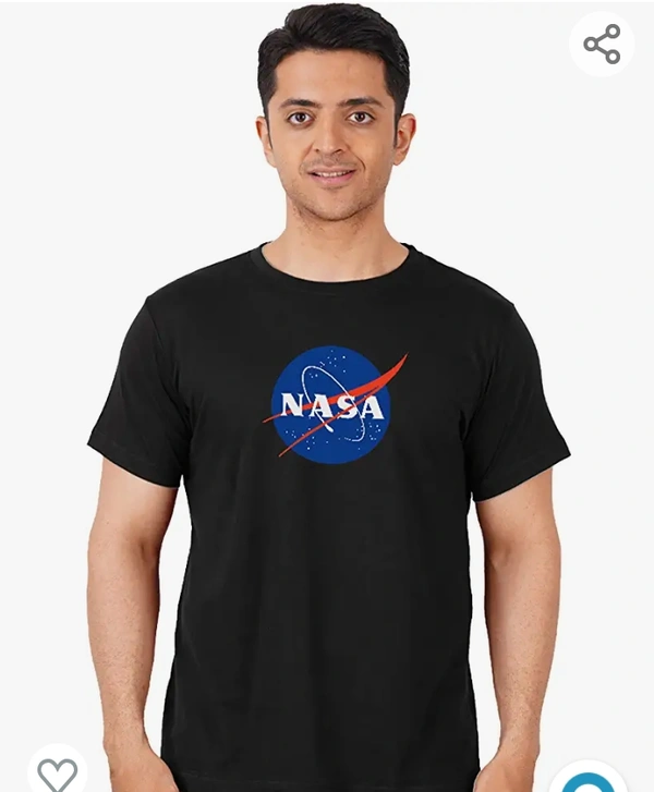 Dude Nasa DUDEME - NASA Official Half Sleeve T Shirt for Men | Space T Shirt for Astro Geeks | NASA Uniform Tshirt | Astronaut T Shirt | Round Neck Cotton T-Shirt