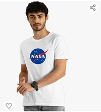 Edotlock EditLook MTS-03-Nasa White Printed Tshirt