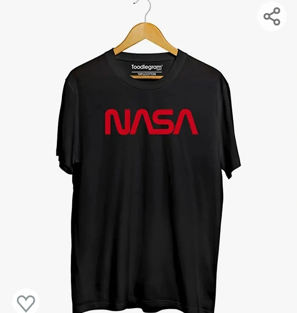 Toodlegram Plus Sizes Collection, NASA Red Unisex T-Shirt (Black, L-7XL)