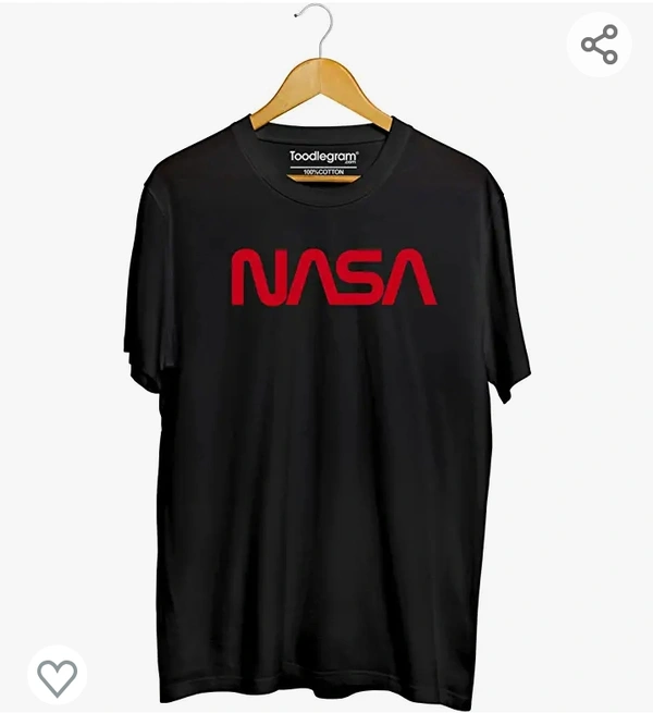 Toodlegram Plus Sizes Collection, NASA Red Unisex T-Shirt (Black, L-7XL)