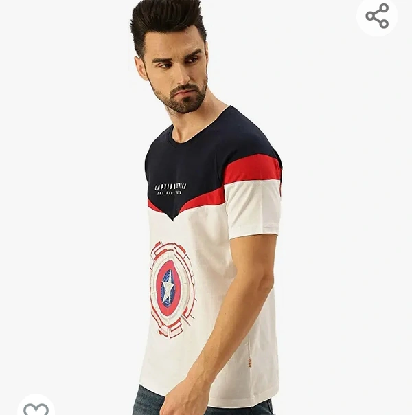 Verido Veirdo Marvel Pride - Original Marvel Printed Regular Fit Half Sleeves T-Shirt for Men White Colour