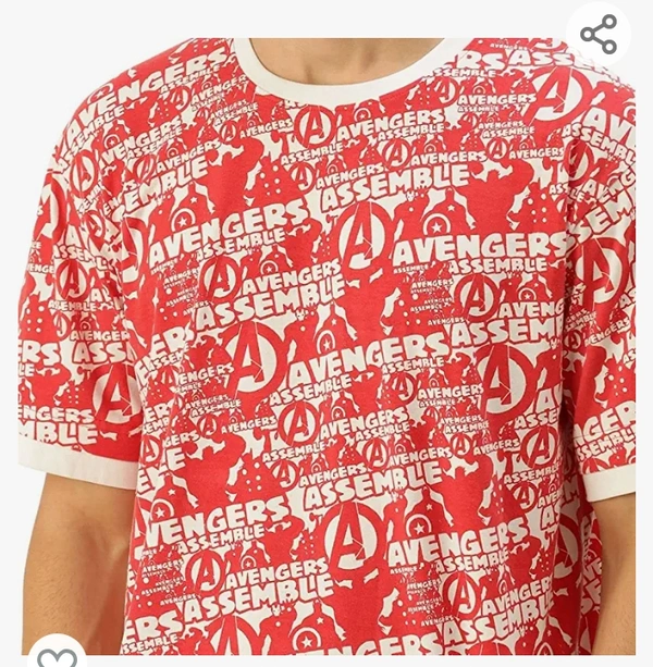 Verido Veirdo Original Avengers Printed Tshirt, Drop Shoulder Printed T-Shirts for Men, Oversized Avengers T Shirt for Men & Boys, Marvel t Shirts for Man, Boys & Adults