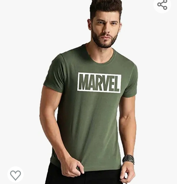 Organic Chics Round Neck Half Sleeve Marvel Graphic Printed Men's T-Shirt