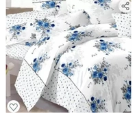 Ivaza IVAZA Premium Double Bedsheet with 2 Pillow Covers - 160 TC Supersoft Glace Cotton - Breathable & Wrinkle Free - 3 Pcs Set (Double, Cedar)