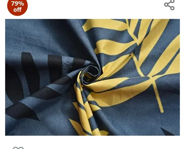 Amur amour Prime Collection Offered 180TC Single Bedsheet Size (60X90) with 1 Matching Pillow Covers Size (17X27) Color-Grey & White- (Multicolor)79%off