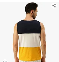 Veirdo Tank Top Gym Vest for Men, Printed Gym Sando, Stylish Ganji Baniyan Gym Wear, Men Innerwear Vest, Sleeveless T-Shirt Men Vest, Sleeveless Top Sando for Men - M. L. XL. XXL