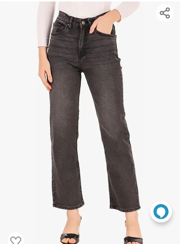 SisneySisney Women High Waist St reachable Straight Fit Jeans - M. L. XL. XXL