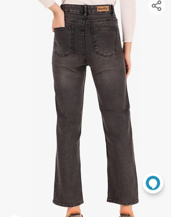 SisneySisney Women High Waist St reachable Straight Fit Jeans - M. L. XL. XXL
