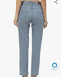 138Parish 138PARIS HAMILTON Womens/Girls High Waist Straight fit Stretchable Denim Jeans Relaxed Fit - M. L. XL. XXL