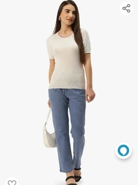138PARIS HAMILTON Womens/Girls High Waist Straight fit Stretchable Denim Jeans Relaxed Fit - M.Vl. XL. XXL