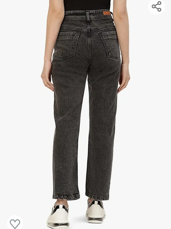 138PARIS HAMILTON Womens/Girls High Waist Straight fit Stretchable Denim Jeans Relaxed Fit - M. L. XL. XXL
