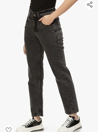 138PARIS HAMILTON Womens/Girls High Waist Straight fit Stretchable Denim Jeans Relaxed Fit - M. L. XL. XXL