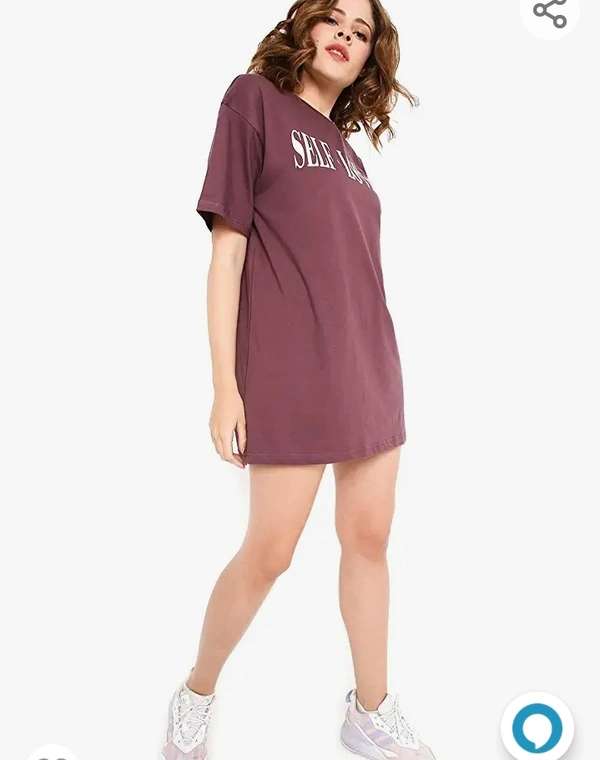 Blance BLANCD Women's Pure Cotton Casual Oversized Round Neck Slogan Print Self Love Short Sleeve Summer Tshirt - M. L. XL. XXL
