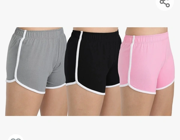 Fasla fasla Women's Cotton Shorts Pack of 3 - M. L. XL. XXL