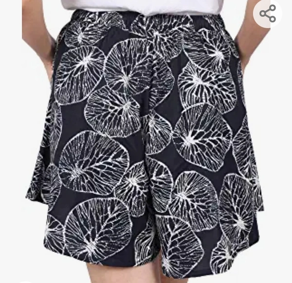 Stories STORIES Women's Viscose Printed Culotte Shorts - M. L. XL. XXL