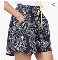 Stories STORIES Women's Viscose Printed Culotte Shorts - M. L. XL. XXL
