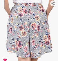 Stories STORIES Women's Viscose Printed Culotte Shorts - M. L. XL. XXL