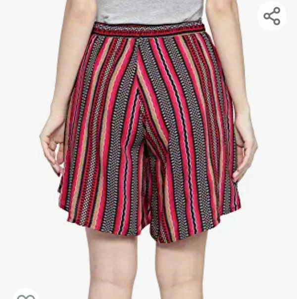 Tredny STORIES Women's Viscose Printed Culotte Shorts - M. L. XL. XXL