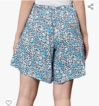 Pisos STORIES Women's Viscose Printed Culotte Shorts - M. L. XL. XXL