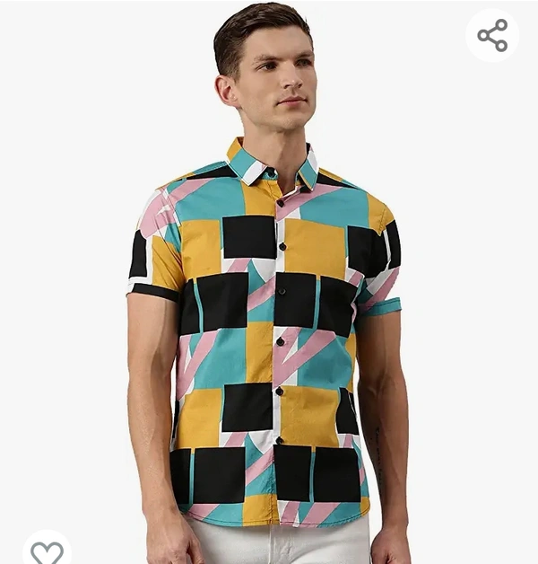 Dennishling Dennis Lingo Men's Aztec Slim Fit Cotton Casual Shirt - M. L. XL. XXL
