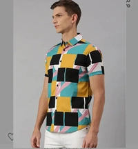 Dennishling Dennis Lingo Men's Aztec Slim Fit Cotton Casual Shirt - M. L. XL. XXL