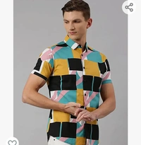 Dennishling Dennis Lingo Men's Aztec Slim Fit Cotton Casual Shirt - M. L. XL. XXL
