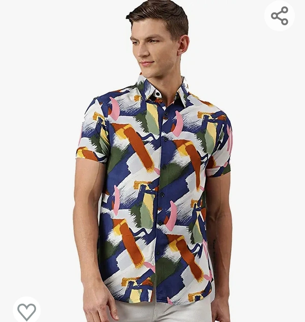 Dennishling Dennis Lingo Men's Aztec Slim Fit Cotton Casual Shirt - M. L. XL. XXL
