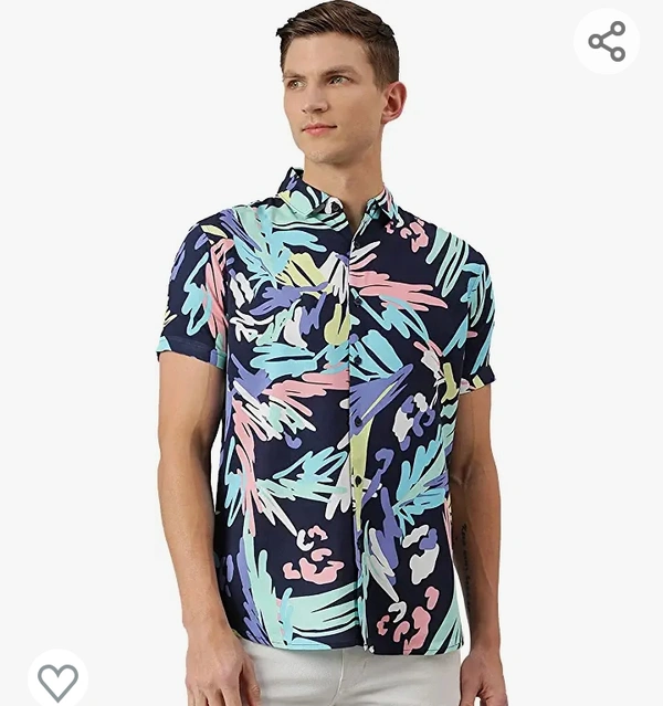 Denislinf Dennis Lingo Men's Aztec Slim Fit Cotton Casual Shirt - M. L. XL. XXL