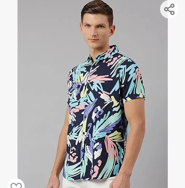 Denislinf Dennis Lingo Men's Aztec Slim Fit Cotton Casual Shirt - M. L. XL. XXL