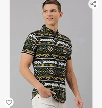 Denisslinf Dennis Lingo Men's Aztec Slim Fit Cotton Casual Shirt - M. L. XL. XXL