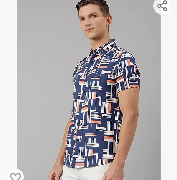 Dennishling Dennis Lingo Men's Aztec Slim Fit Cotton Casual Shirt - M. L. XL. XXL