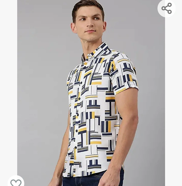 Dennisling Dennis Lingo Men's Aztec Slim Fit Cotton Casual Shirt - M. L. XL. XXL