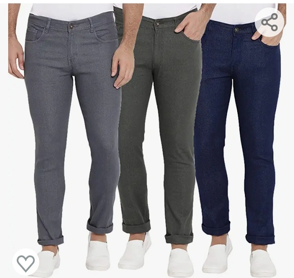 Amazon  DAIS Men Skinny Fit Jeans Pack of 3 - M. L. XL. XXL