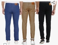 Amazon Prime  DAIS Men Skinny Fit Jeans Pack of 3 - M. L. XL. XXL