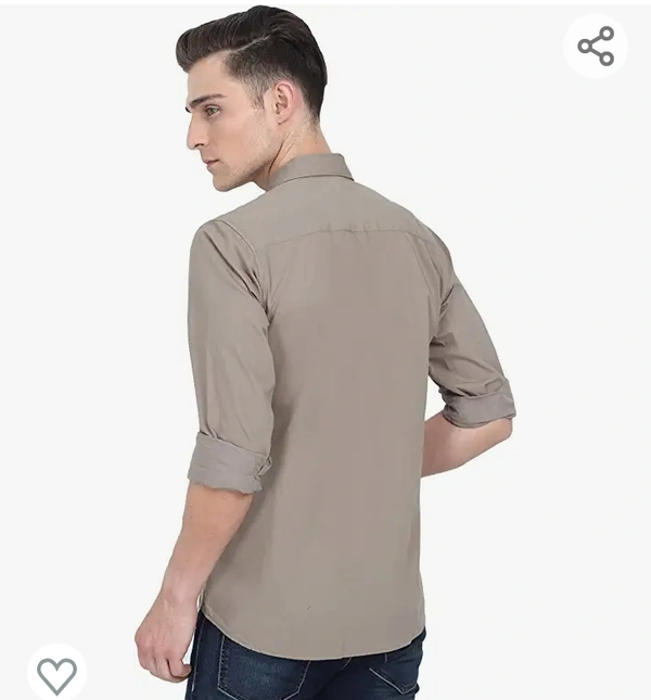 YATTA Mens 100% Cotton Casual Plain Shirts - M. L. XK. XXL