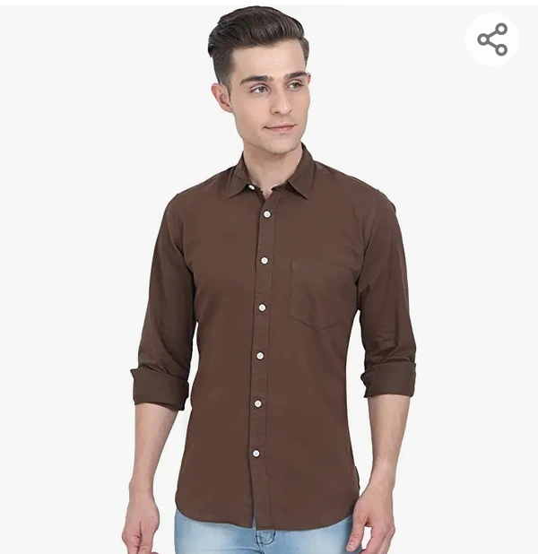 YATTA Mens 100% Cotton Casual Plain Shirts - M. L. XL. XXL