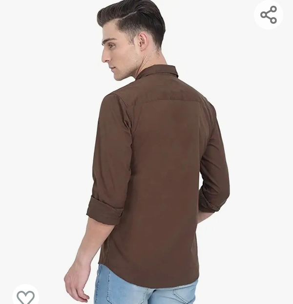 YATTA Mens 100% Cotton Casual Plain Shirts - M. L. XL. XXL