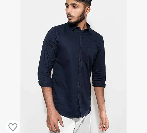 YATTA Mens 100% Cotton Casual Plain Shirts - M. L. XL. XXL