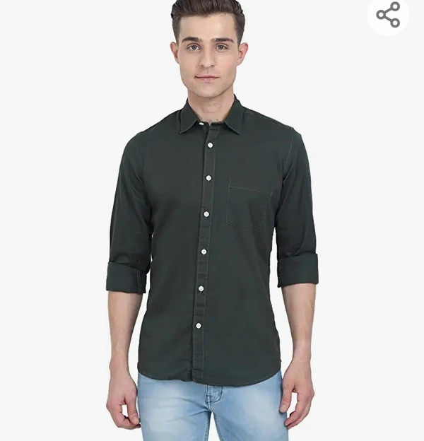 YATTA Mens 100% Cotton Casual Plain Shirts - M. L. XL. XXL
