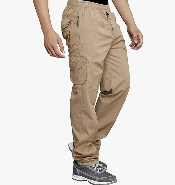 SAPPER Men's Pure Cotton Solid Cargo Pants - M. L. XL. XXL